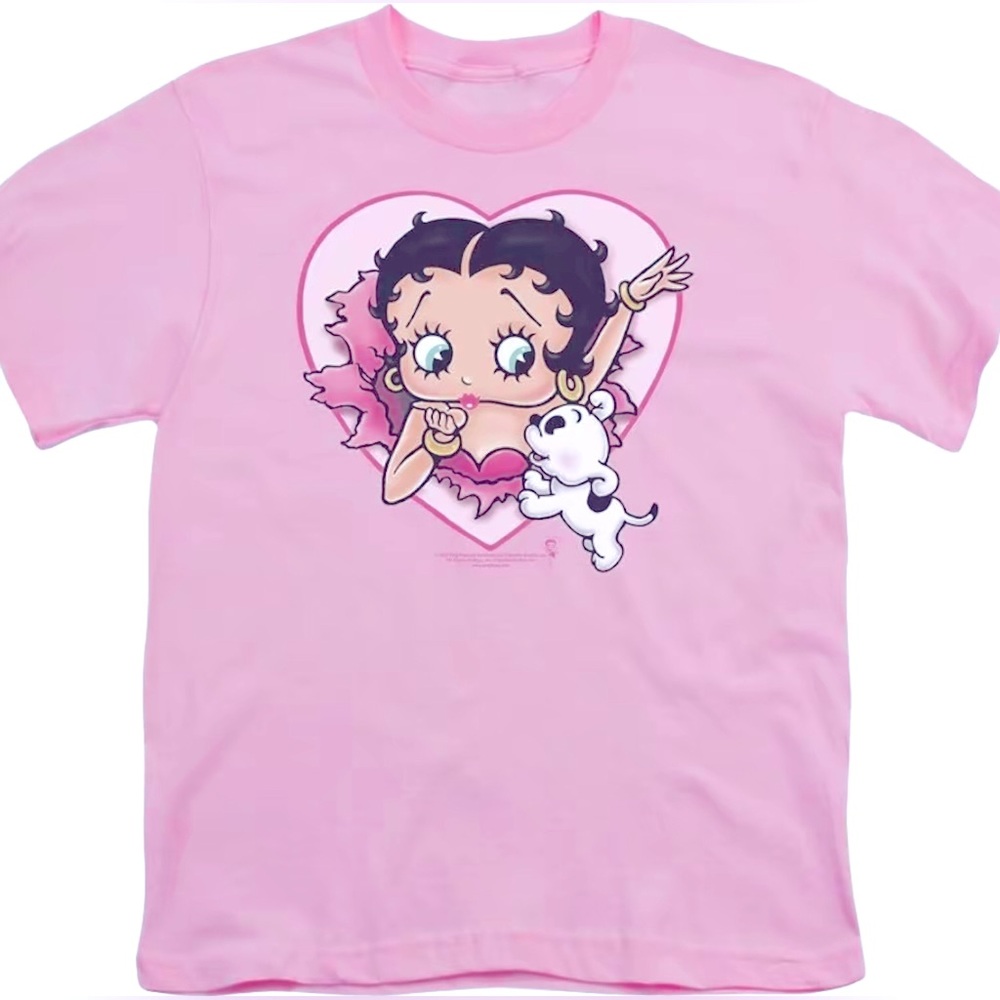Baby Pink Mens Medium Betty Boop Graphic Tee